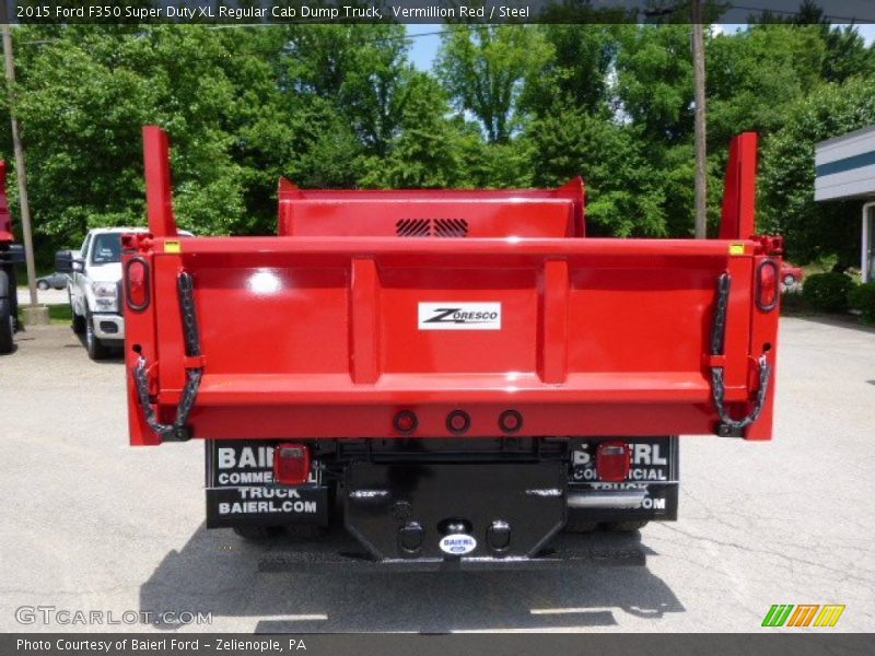 Vermillion Red / Steel 2015 Ford F350 Super Duty XL Regular Cab Dump Truck