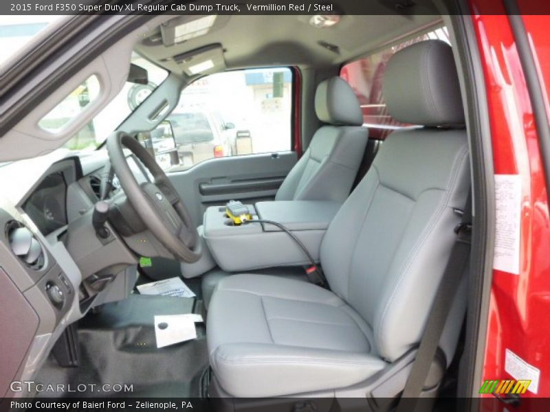 Vermillion Red / Steel 2015 Ford F350 Super Duty XL Regular Cab Dump Truck