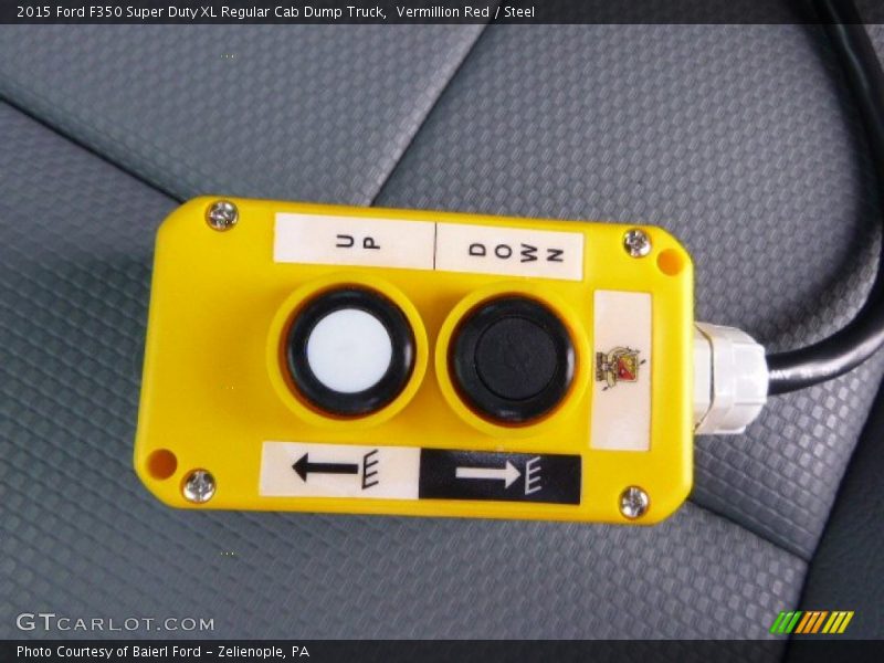 Vermillion Red / Steel 2015 Ford F350 Super Duty XL Regular Cab Dump Truck