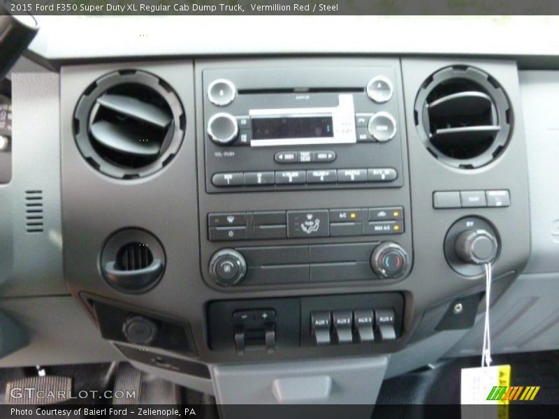 Vermillion Red / Steel 2015 Ford F350 Super Duty XL Regular Cab Dump Truck