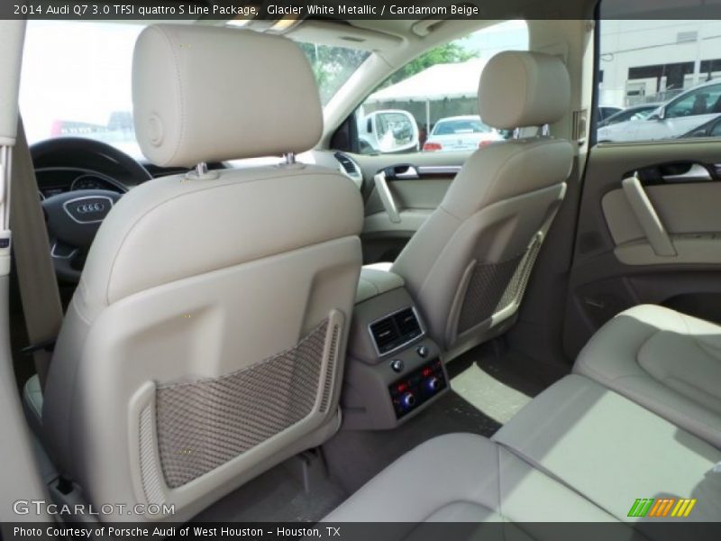Glacier White Metallic / Cardamom Beige 2014 Audi Q7 3.0 TFSI quattro S Line Package