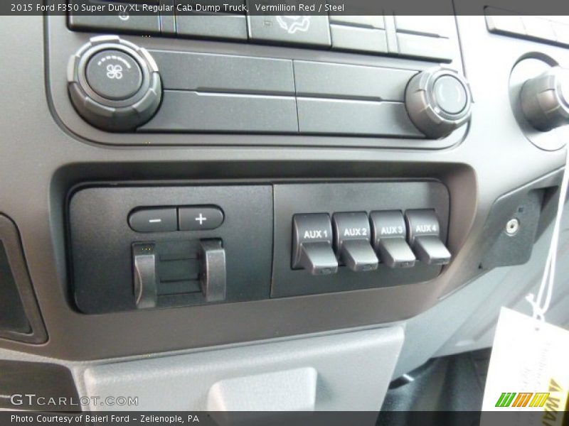 Vermillion Red / Steel 2015 Ford F350 Super Duty XL Regular Cab Dump Truck