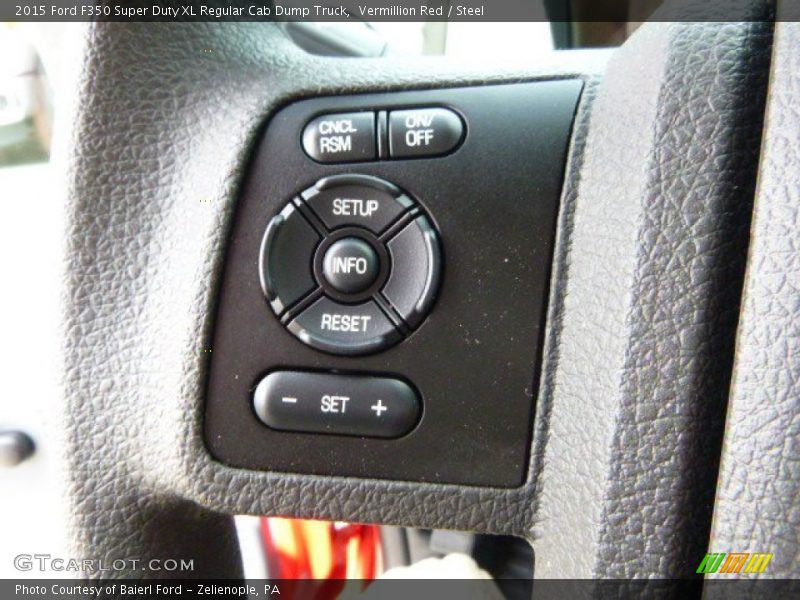 Vermillion Red / Steel 2015 Ford F350 Super Duty XL Regular Cab Dump Truck