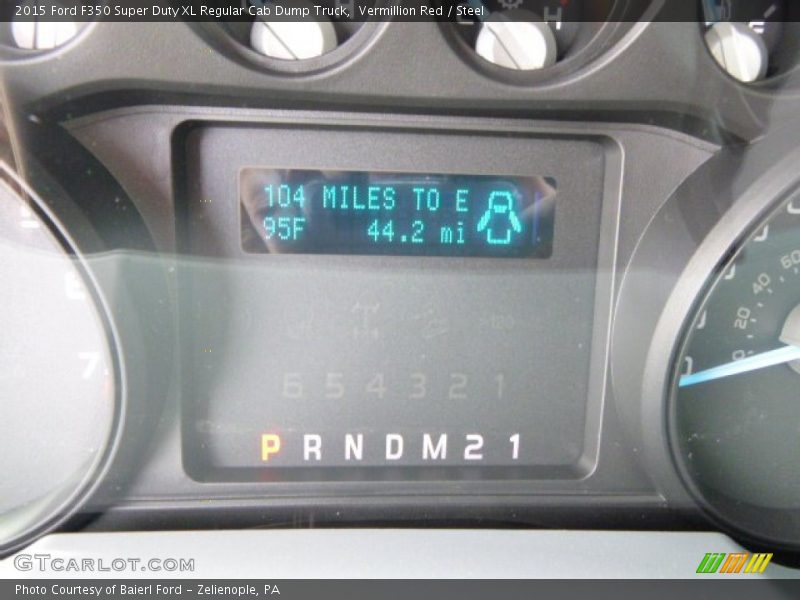 Vermillion Red / Steel 2015 Ford F350 Super Duty XL Regular Cab Dump Truck