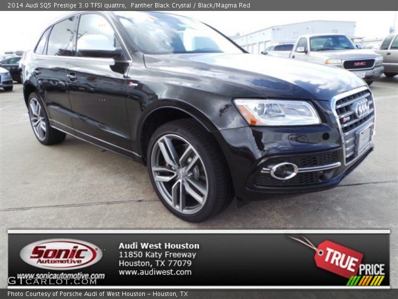 Panther Black Crystal / Black/Magma Red 2014 Audi SQ5 Prestige 3.0 TFSI quattro
