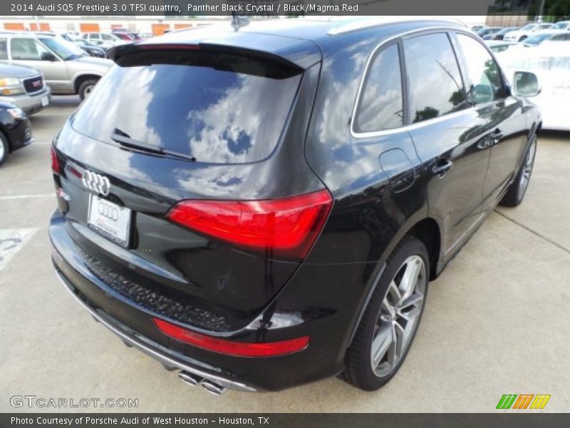 Panther Black Crystal / Black/Magma Red 2014 Audi SQ5 Prestige 3.0 TFSI quattro