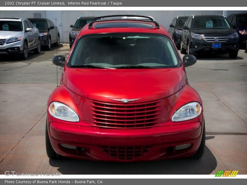 Inferno Red Pearlcoat / Taupe 2002 Chrysler PT Cruiser Limited