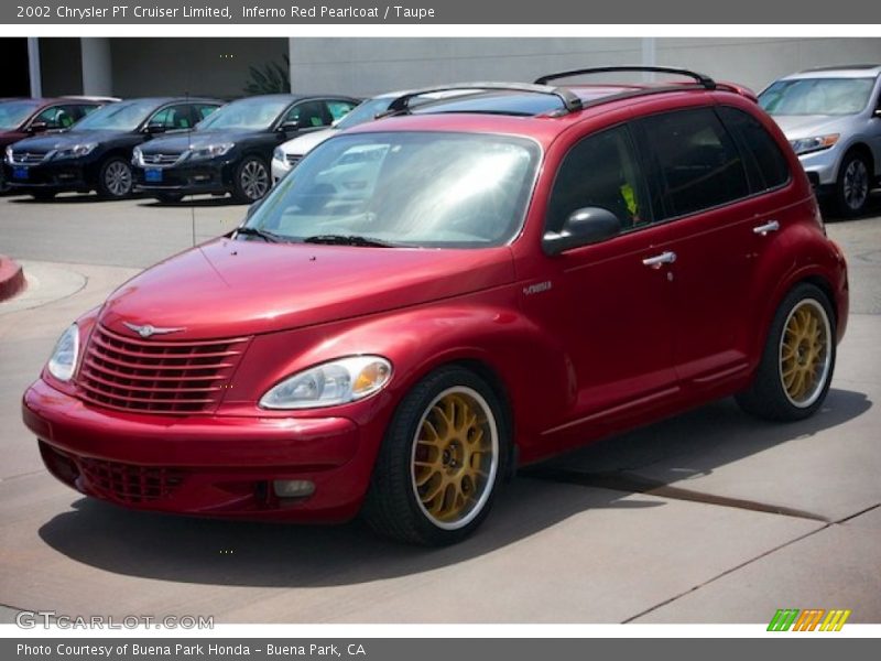 Inferno Red Pearlcoat / Taupe 2002 Chrysler PT Cruiser Limited