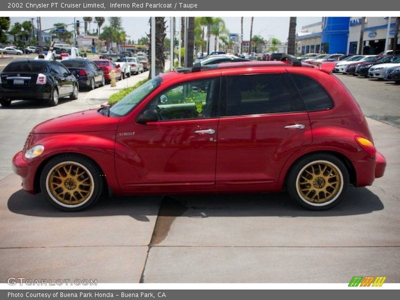Inferno Red Pearlcoat / Taupe 2002 Chrysler PT Cruiser Limited
