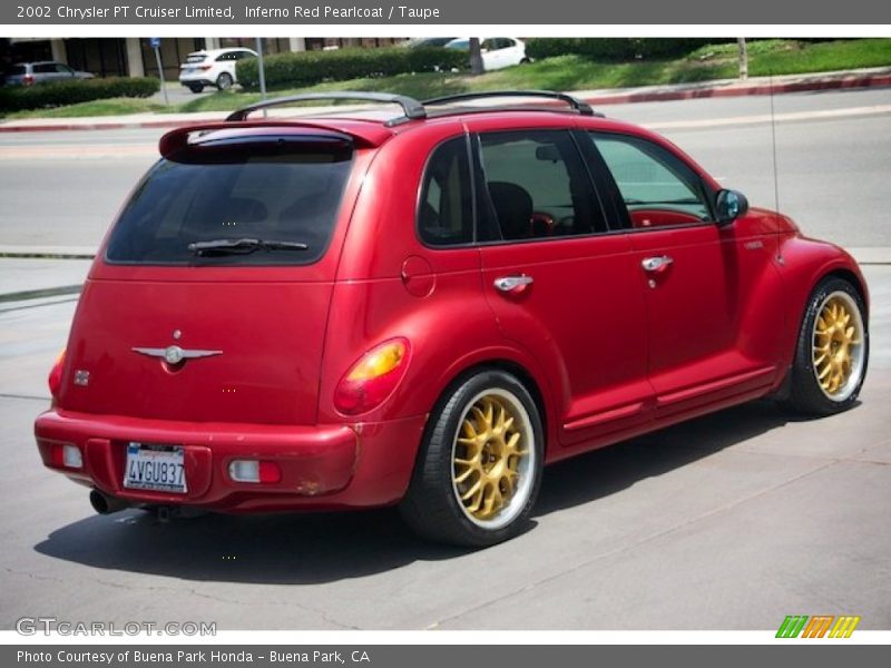 Inferno Red Pearlcoat / Taupe 2002 Chrysler PT Cruiser Limited
