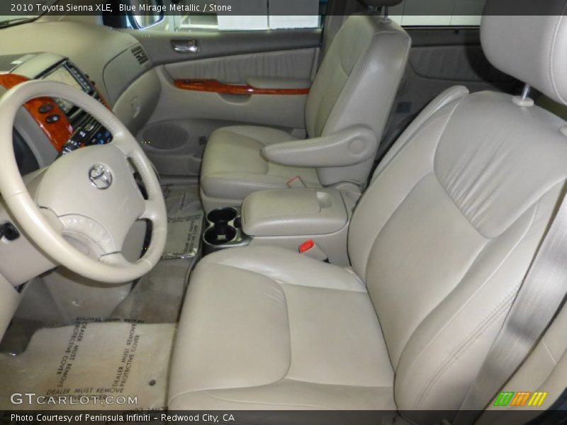 Blue Mirage Metallic / Stone 2010 Toyota Sienna XLE