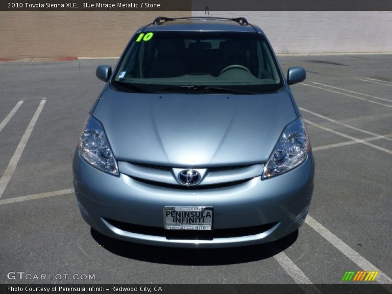 Blue Mirage Metallic / Stone 2010 Toyota Sienna XLE