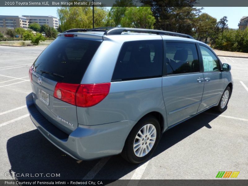 Blue Mirage Metallic / Stone 2010 Toyota Sienna XLE