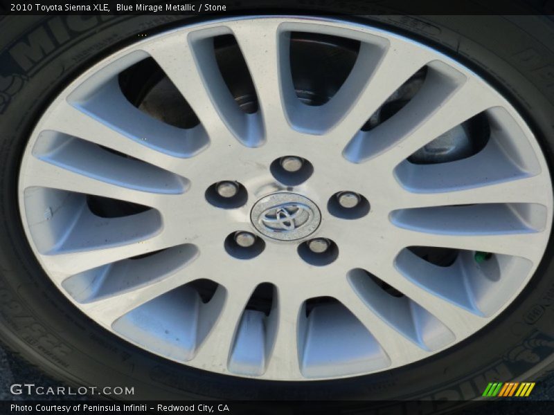 Blue Mirage Metallic / Stone 2010 Toyota Sienna XLE