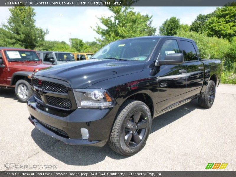 Black / Black/Diesel Gray 2014 Ram 1500 Express Crew Cab 4x4