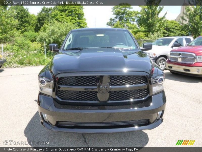 Black / Black/Diesel Gray 2014 Ram 1500 Express Crew Cab 4x4