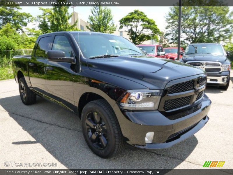 Black / Black/Diesel Gray 2014 Ram 1500 Express Crew Cab 4x4