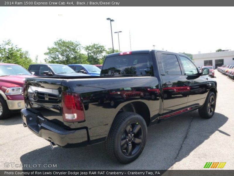 Black / Black/Diesel Gray 2014 Ram 1500 Express Crew Cab 4x4