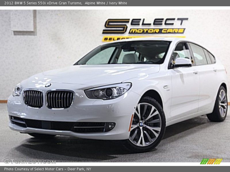 Alpine White / Ivory White 2012 BMW 5 Series 550i xDrive Gran Turismo