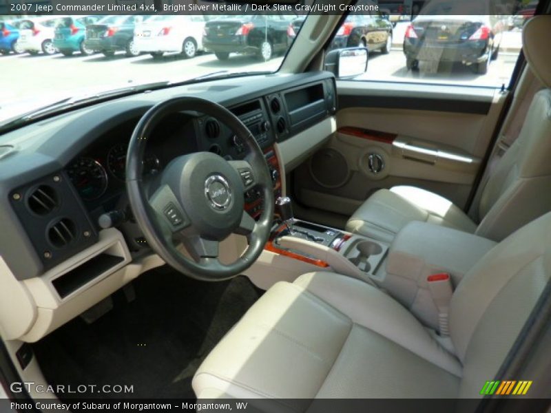 Bright Silver Metallic / Dark Slate Gray/Light Graystone 2007 Jeep Commander Limited 4x4
