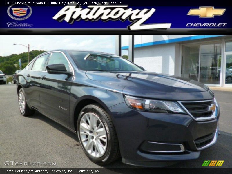 Blue Ray Metallic / Jet Black/Dark Titanium 2014 Chevrolet Impala LS