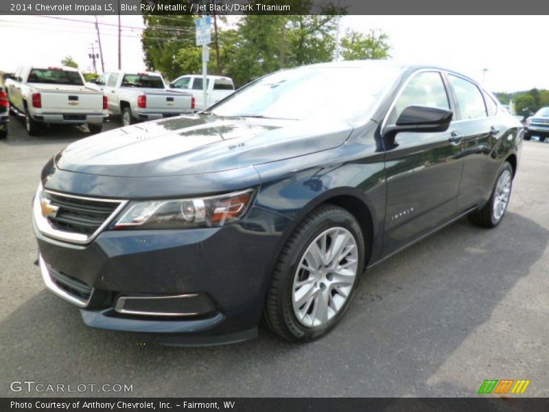 Blue Ray Metallic / Jet Black/Dark Titanium 2014 Chevrolet Impala LS