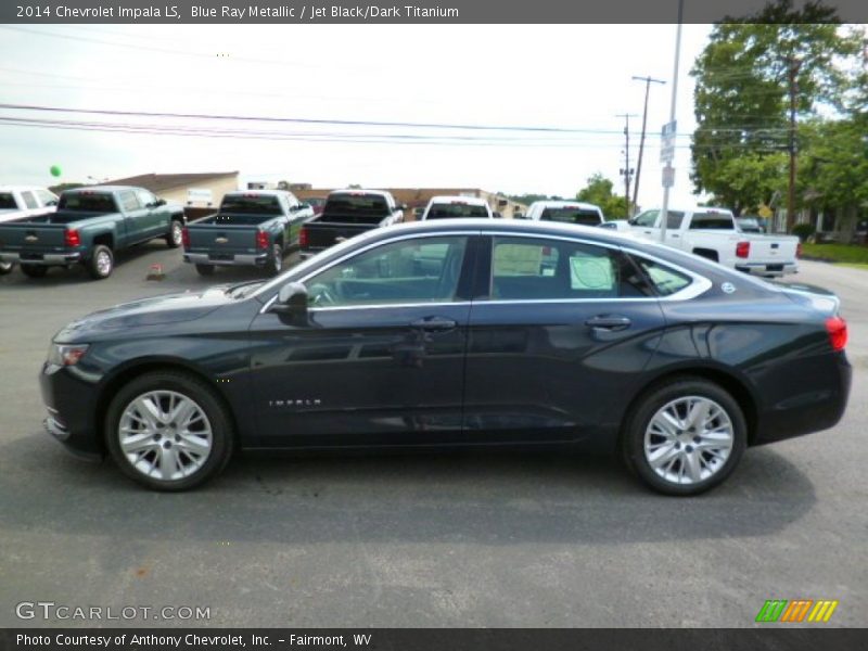 Blue Ray Metallic / Jet Black/Dark Titanium 2014 Chevrolet Impala LS