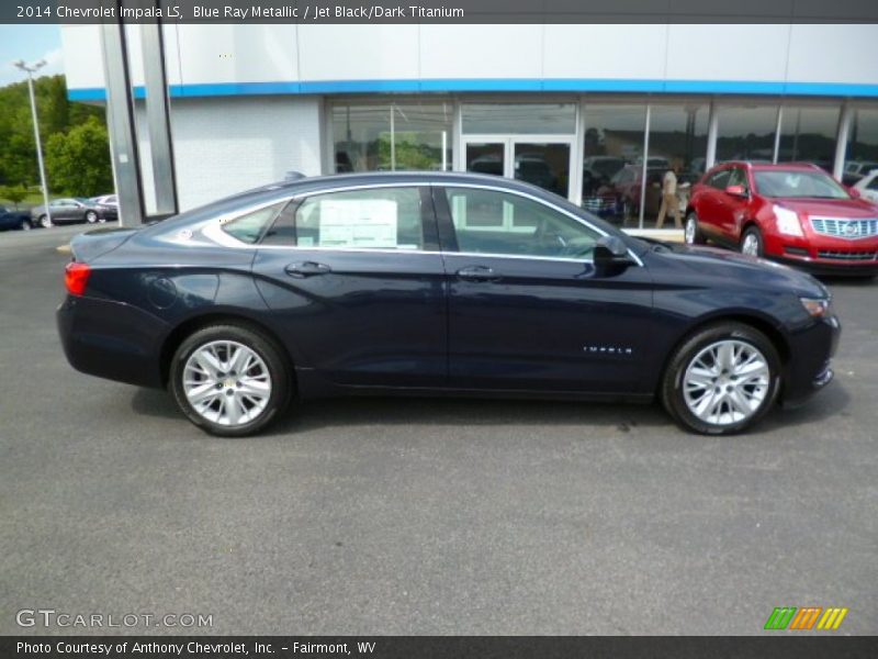 Blue Ray Metallic / Jet Black/Dark Titanium 2014 Chevrolet Impala LS