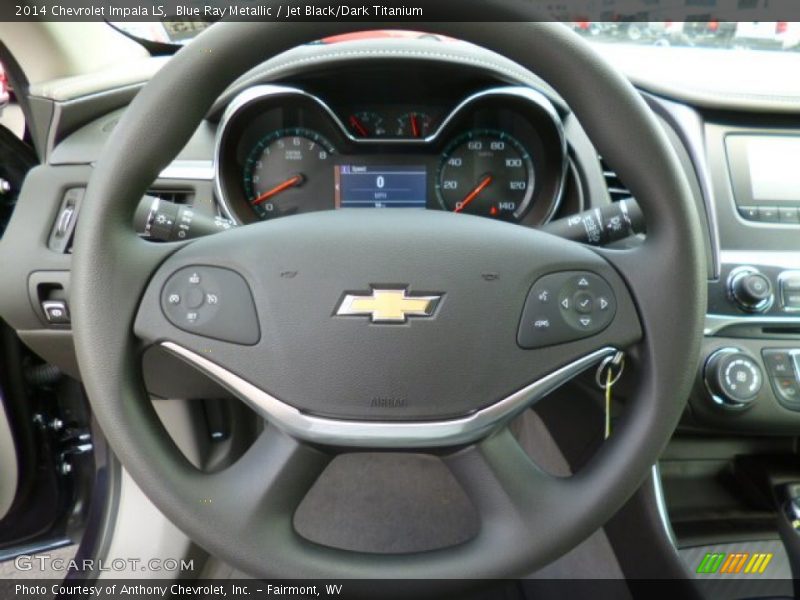 Blue Ray Metallic / Jet Black/Dark Titanium 2014 Chevrolet Impala LS