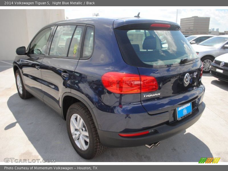 Night Blue Metallic / Black 2014 Volkswagen Tiguan S