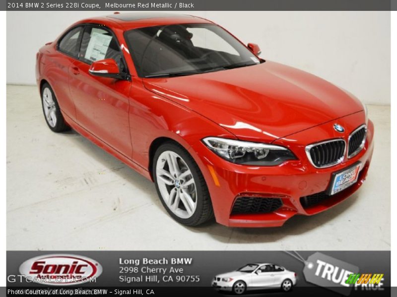 Melbourne Red Metallic / Black 2014 BMW 2 Series 228i Coupe