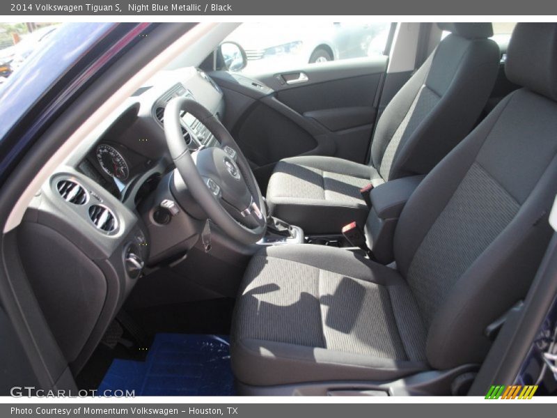 Night Blue Metallic / Black 2014 Volkswagen Tiguan S