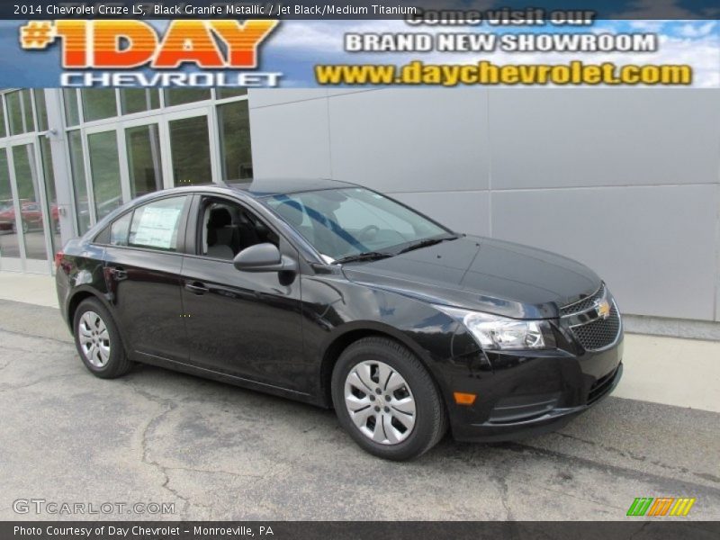 Black Granite Metallic / Jet Black/Medium Titanium 2014 Chevrolet Cruze LS