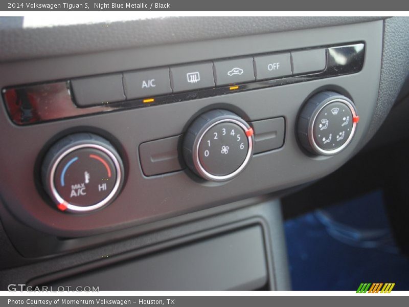Night Blue Metallic / Black 2014 Volkswagen Tiguan S