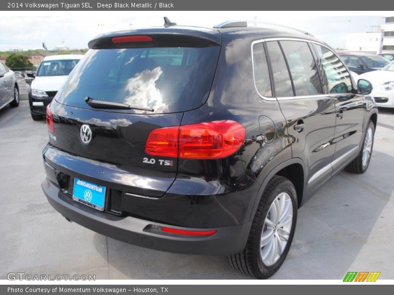 Deep Black Metallic / Black 2014 Volkswagen Tiguan SEL