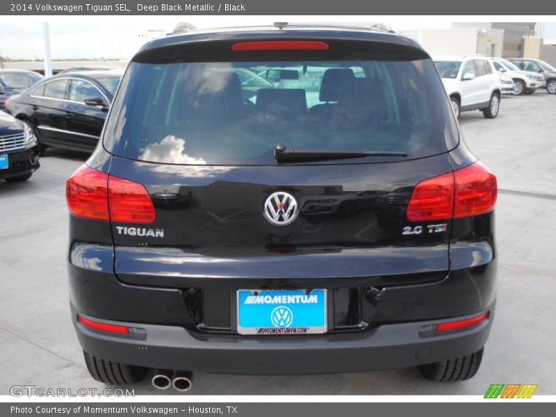Deep Black Metallic / Black 2014 Volkswagen Tiguan SEL