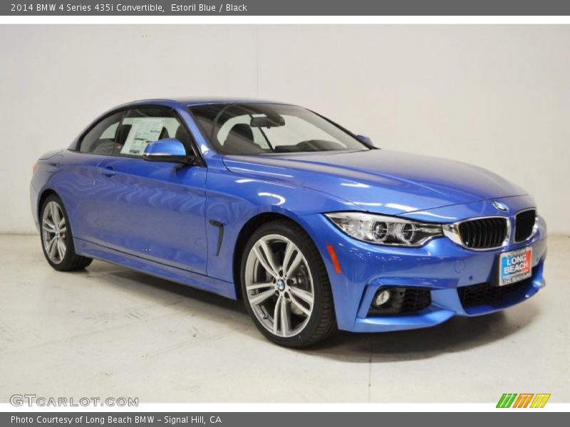 Estoril Blue / Black 2014 BMW 4 Series 435i Convertible