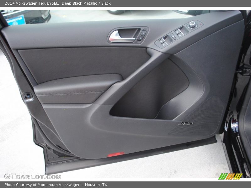 Deep Black Metallic / Black 2014 Volkswagen Tiguan SEL