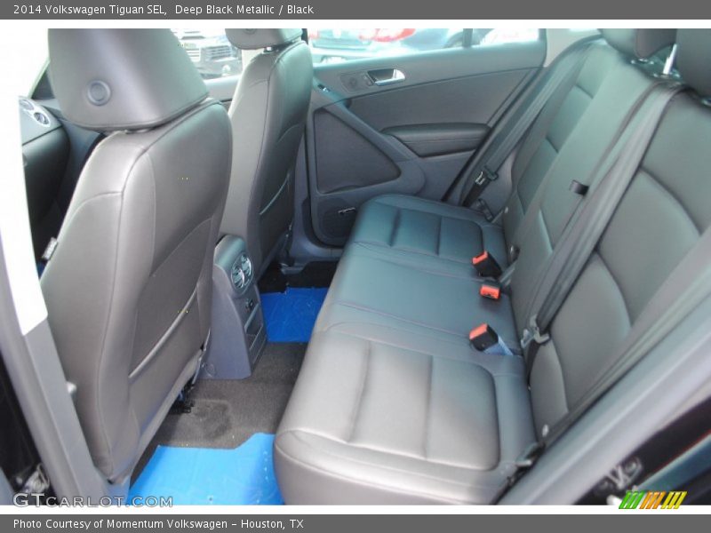 Deep Black Metallic / Black 2014 Volkswagen Tiguan SEL