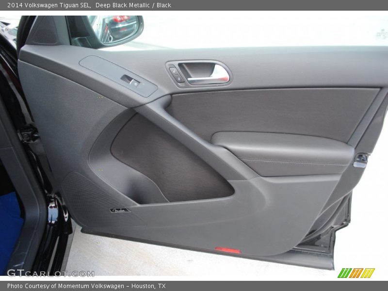 Deep Black Metallic / Black 2014 Volkswagen Tiguan SEL