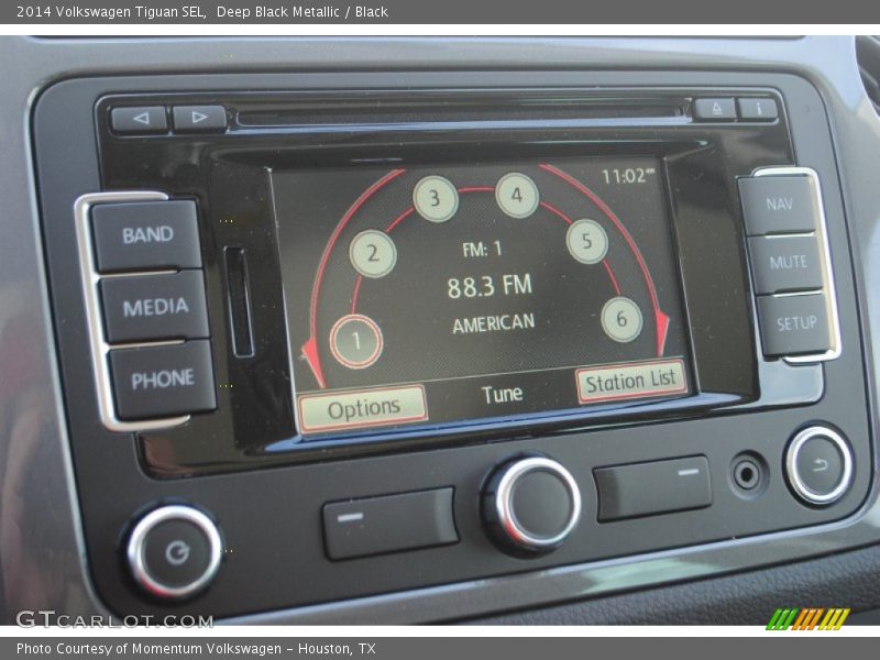 Deep Black Metallic / Black 2014 Volkswagen Tiguan SEL