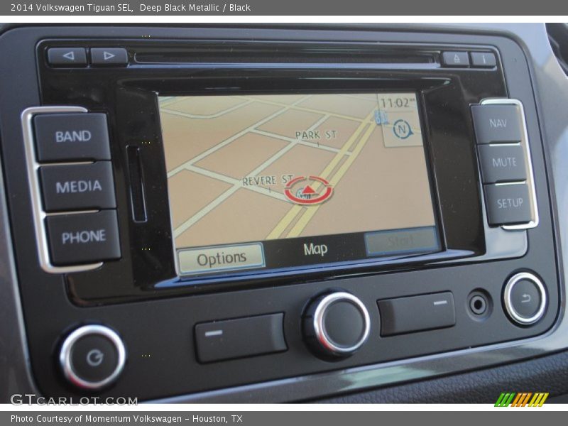 Deep Black Metallic / Black 2014 Volkswagen Tiguan SEL