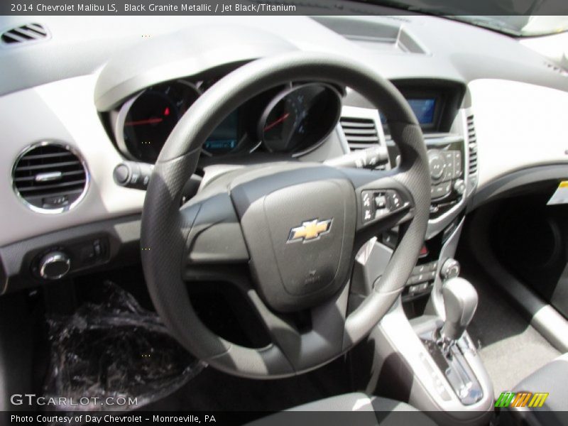 Black Granite Metallic / Jet Black/Titanium 2014 Chevrolet Malibu LS