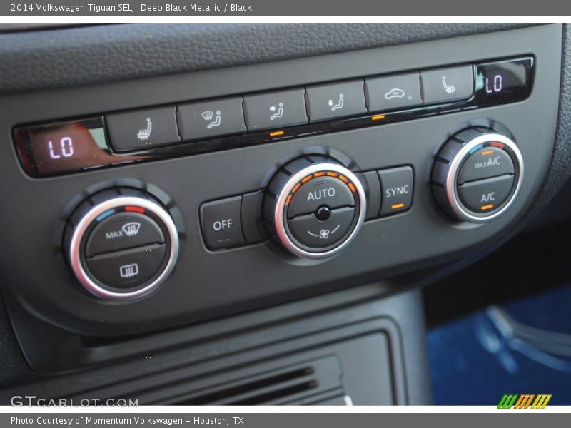 Deep Black Metallic / Black 2014 Volkswagen Tiguan SEL