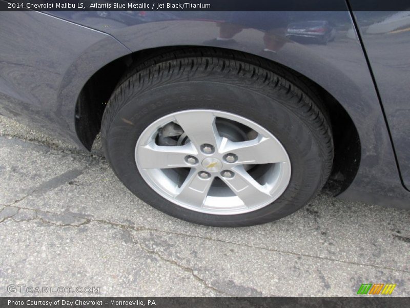 Atlantis Blue Metallic / Jet Black/Titanium 2014 Chevrolet Malibu LS