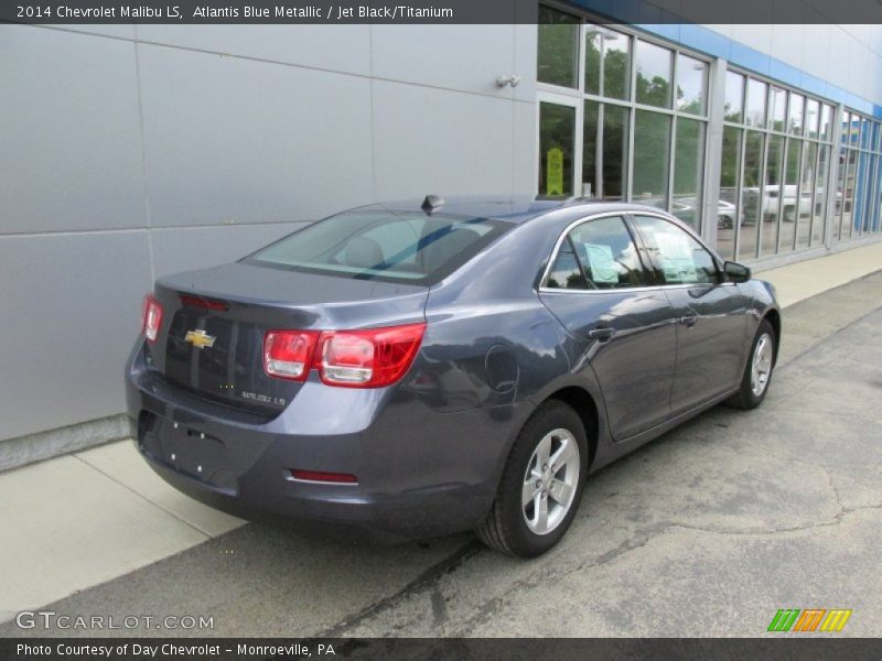 Atlantis Blue Metallic / Jet Black/Titanium 2014 Chevrolet Malibu LS