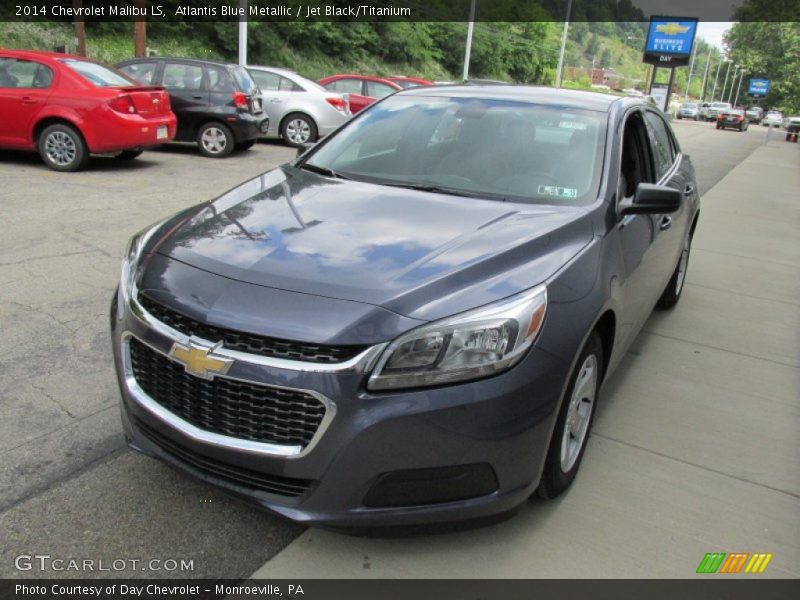 Atlantis Blue Metallic / Jet Black/Titanium 2014 Chevrolet Malibu LS