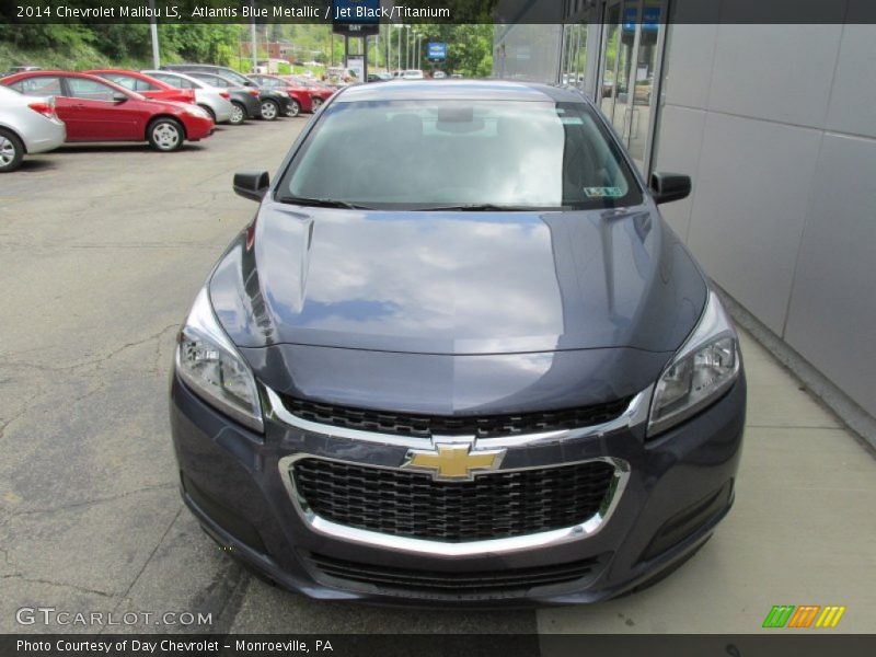 Atlantis Blue Metallic / Jet Black/Titanium 2014 Chevrolet Malibu LS