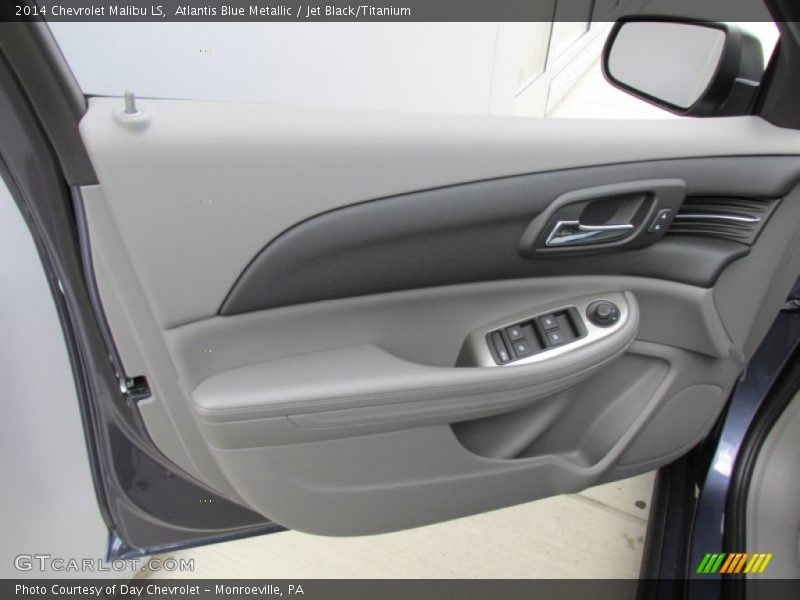 Atlantis Blue Metallic / Jet Black/Titanium 2014 Chevrolet Malibu LS