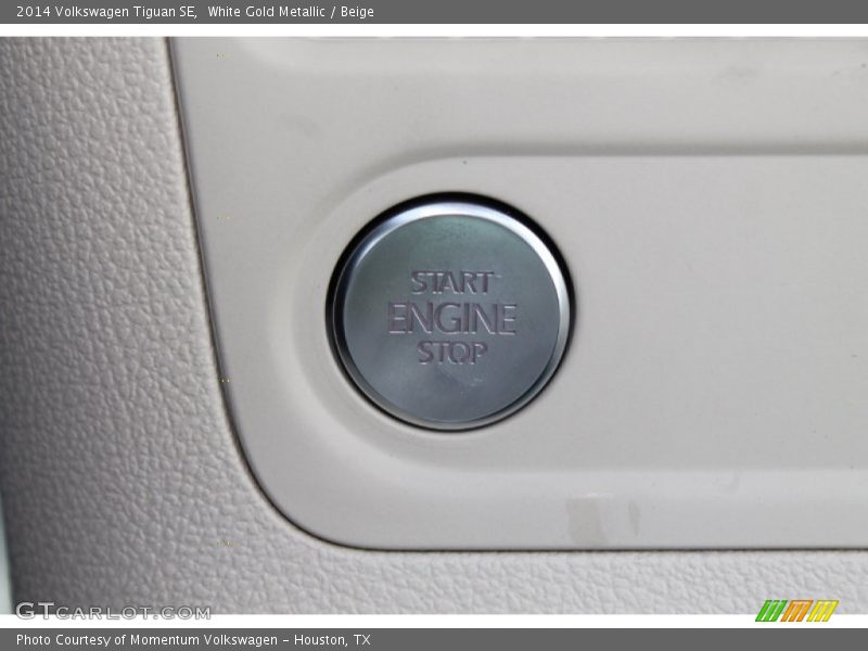 White Gold Metallic / Beige 2014 Volkswagen Tiguan SE